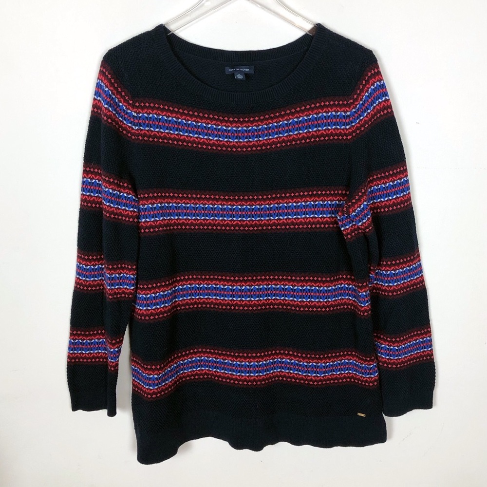 Tommy Hilfiger Textured Striped Sweater